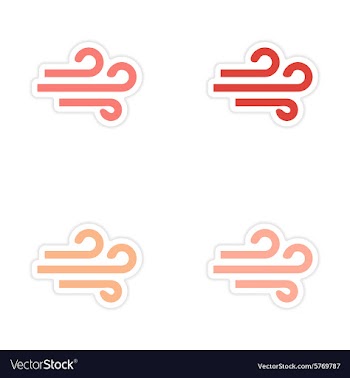 Assembly realistic sticker design on paper wind vector image