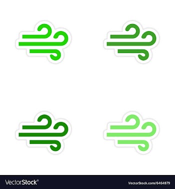 Assembly realistic sticker design on paper wind vector image