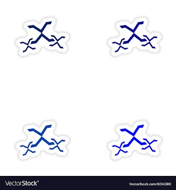 Assembly realistic sticker design on paper xxx vector image