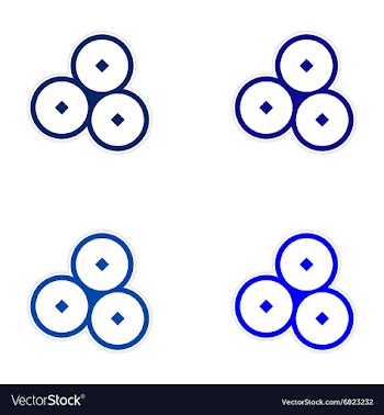 Assembly sticker bells vector image