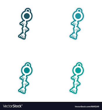 Assembly sticker Chinese garlands vector image