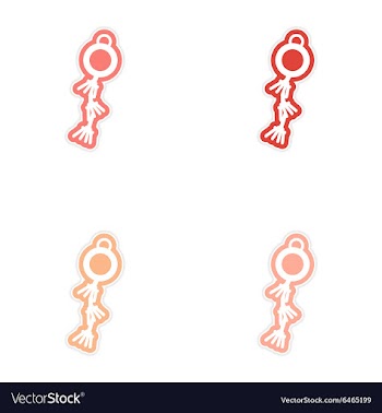 Assembly sticker Chinese garlands vector image