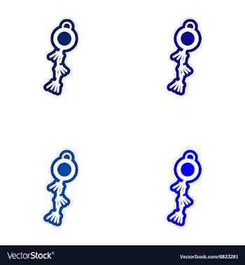 Assembly sticker Chinese garlands vector image