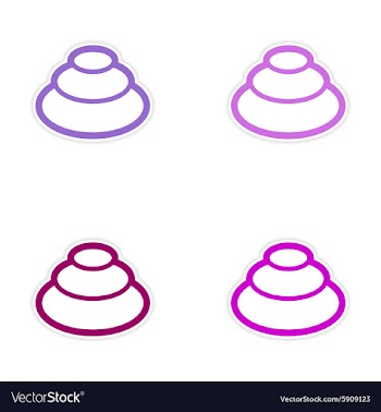 Assembly sticker Eastern spice of wasabi on a vector image