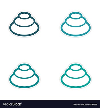 Assembly sticker Eastern spice of wasabi on a vector image