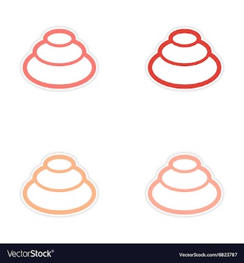 Assembly sticker Eastern spice of wasabi on a vector image