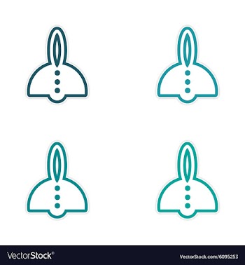 Assembly stickers Chinese lanterns vector image
