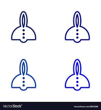Assembly stickers Chinese lanterns vector image