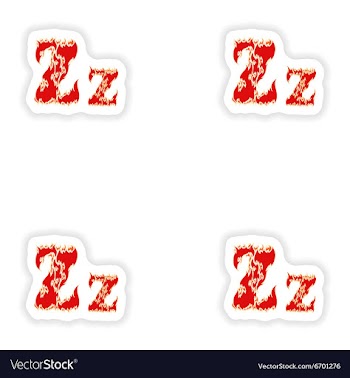 Assembly stickers fiery font red letter Z on white vector image
