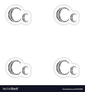 Assembly stickers Low poly letter C in gray mosaic vector image