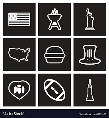 Assembly stylish black and white icons canada vector image