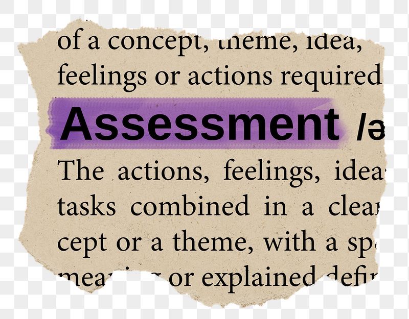 Assessment png word sticker, torn | Free PNG - rawpixel