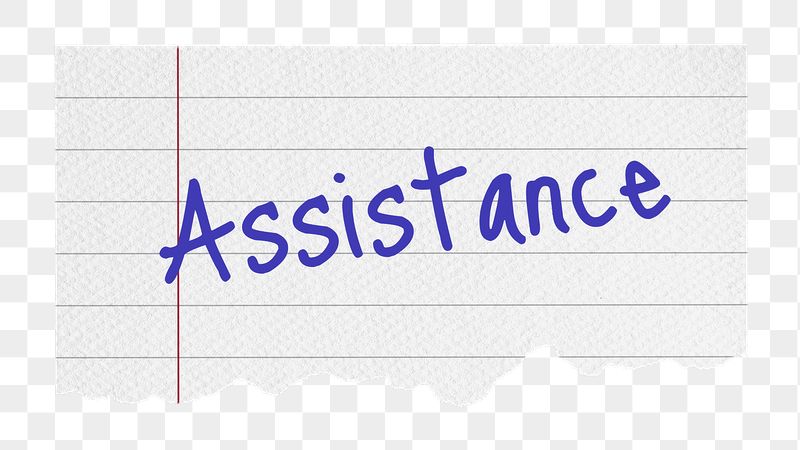 Assistance png word, lined note | Free PNG - rawpixel