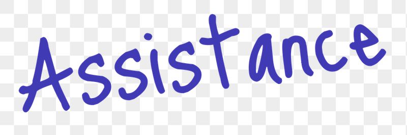 Assistance word png, simple typography | Free PNG - rawpixel