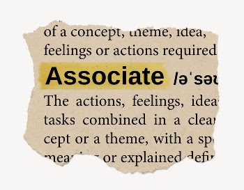Associate ripped dictionary, editable word | Free PSD - rawpixel