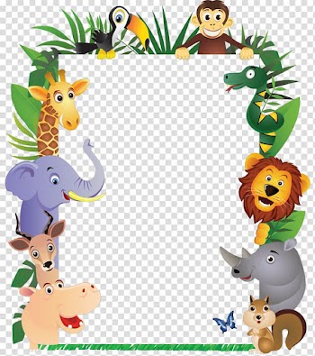 Assorted-animal frame , Hippopotamus Drawing , jungle transparent background PNG clipart