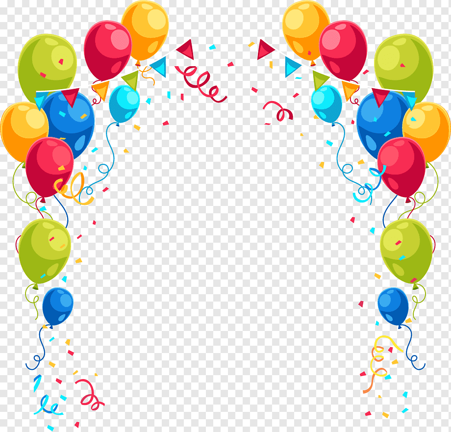 assorted balloons illustration, Balloon graphy Birthday, Color balloon decoration box, ribbon, color Splash, decorative png