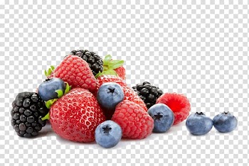 Assorted berry fruits, Raspberry Strawberry Blueberry, berries transparent background PNG clipart