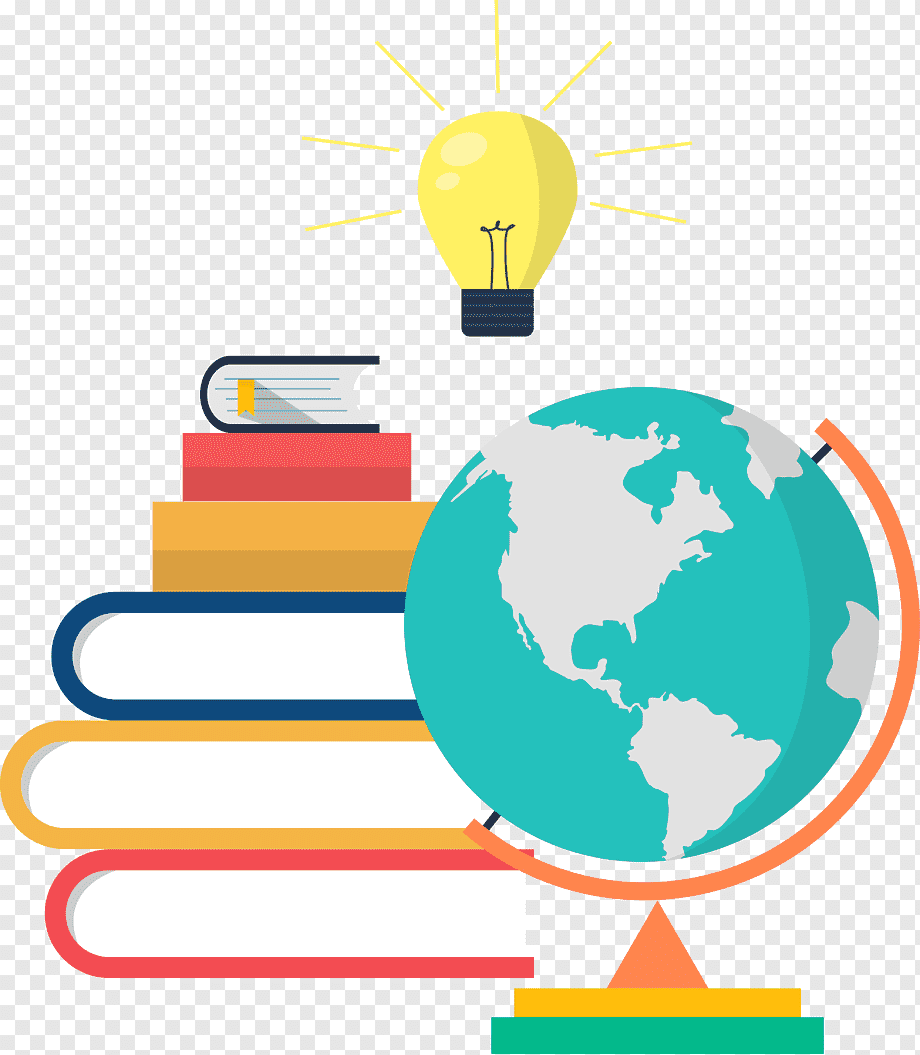 assorted books and globe illustration, Student Textbook Make Science Fun Education, Cartoon books, books, cartoon Character, globe, text png