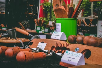 Assorted Brown Wooden Hand Tools 