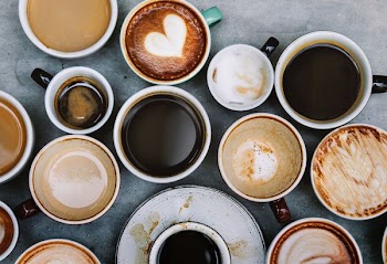 assorted coffee mugs