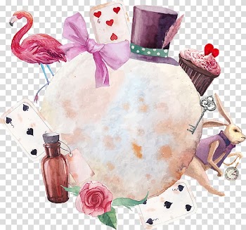 Assorted collection illustration, Alices Adventures in Wonderland White Rabbit Watercolor painting Illustration, cute cartoon transparent background PNG clipart
