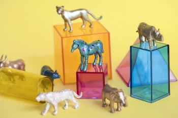 Assorted-color Animal Figurine Collection