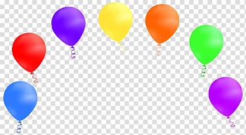 Assorted-color balloon lot illustration, Birthday Gift Party Anniversary Greeting card, Balloons transparent background PNG clipart