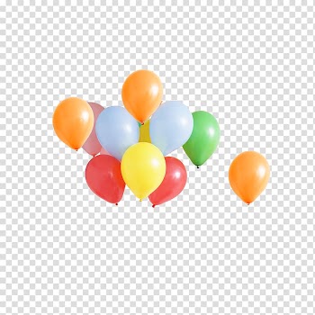 Assorted-color balloons , Gas balloon Toy balloon, Balloons transparent background PNG clipart
