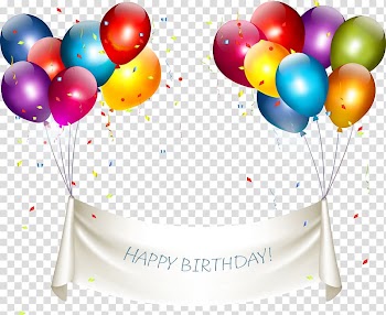 Assorted-color balloons, Happy Birthday to You Balloon, Colorful balloon transparent background PNG clipart
