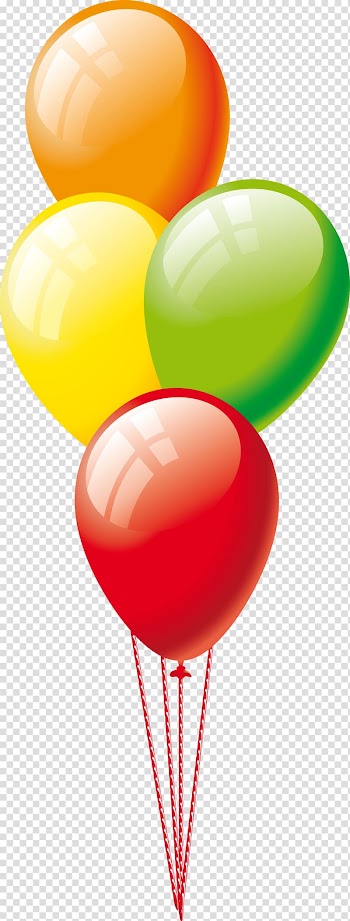 Assorted-color balloons illustration, Balloon Birthday , heart ballon transparent background PNG clipart