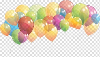 Assorted-color balloons illustration, Group Of Balloons Taking Of transparent background PNG clipart