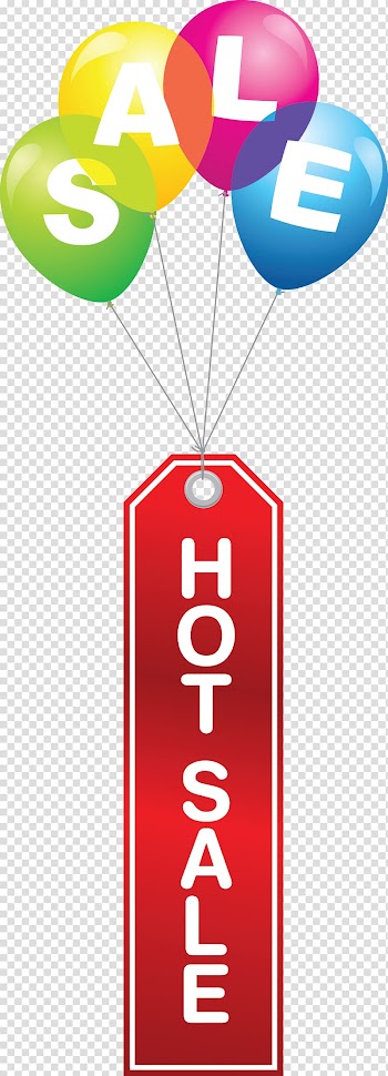 Assorted-color balloons sale illustration, Sales promotion Sales promotion , Promotional sale labels transparent background PNG clipart