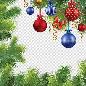 Assorted-color baubles illustration, Christmas Deco Frame transparent background PNG clipart