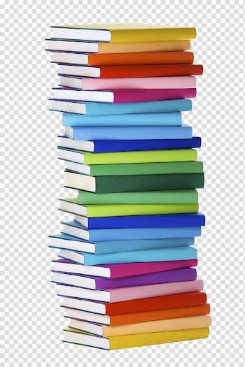 Assorted-color book lot, Book Stack , Color books transparent background PNG clipart