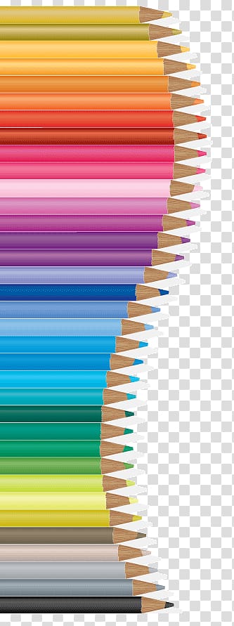 Assorted-color coloring pencil sticker, Pencil Drawing , Color pencil material Creative Arts transparent background PNG clipart
