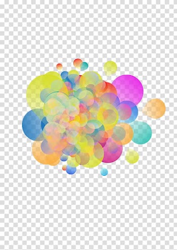 Assorted color digital artwork, Bubble Euclidean Blue, colorful bubbles transparent background PNG clipart