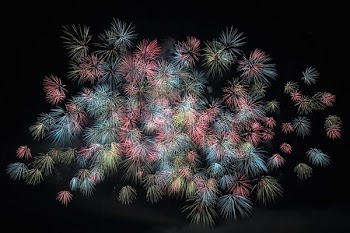 assorted-color fireworks lot