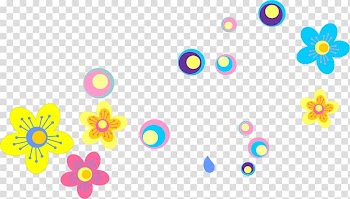 Assorted-color flowers illustration, Euclidean , Hand-painted colorful flowers transparent background PNG clipart