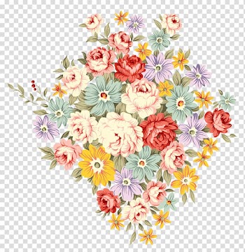 Assorted-color flowers illustration, Flower bouquet Drawing Dress Garden roses, Watercolor roses transparent background PNG clipart