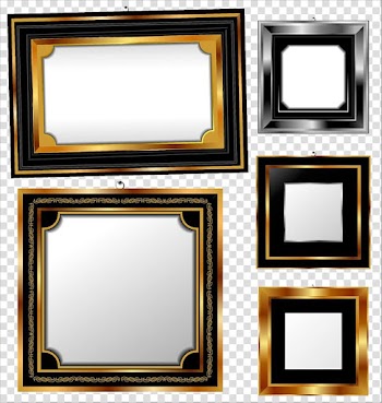 Assorted-color frames, frame , Europe golden frame transparent background PNG clipart