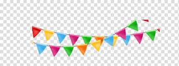 Assorted-color hanging decor illustration, Paper Flag Banner, Colorful and simple flag transparent background PNG clipart