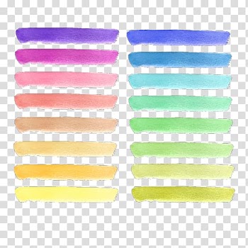 Assorted color hues, Watercolor painting Art , strokes transparent background PNG clipart
