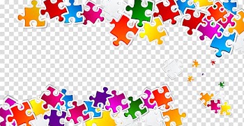 Assorted-color jigsaw puzzle , Jigsaw puzzle Business card Game, Colorful puzzle transparent background PNG clipart