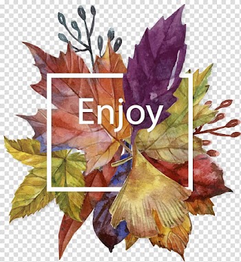 Assorted-color leaf , Autumn Leaves Painting, Autumn title material transparent background PNG clipart