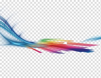 Assorted-color , Light beam Curve Color, Color light effect transparent background PNG clipart