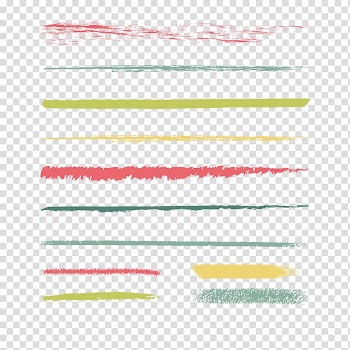 Assorted-color lines, Sidewalk chalk , Chalk painted pattern transparent background PNG clipart
