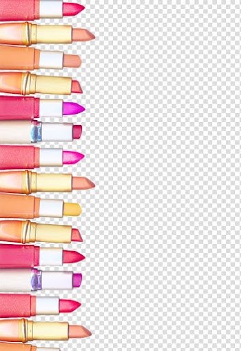 Assorted color markers lined-up, Chanel Lipstick Cosmetics, A variety of lipstick transparent background PNG clipart