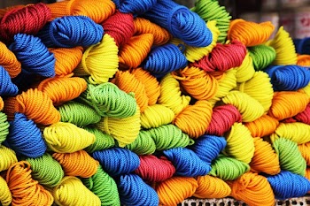 Assorted Color of Yarn during Daytime