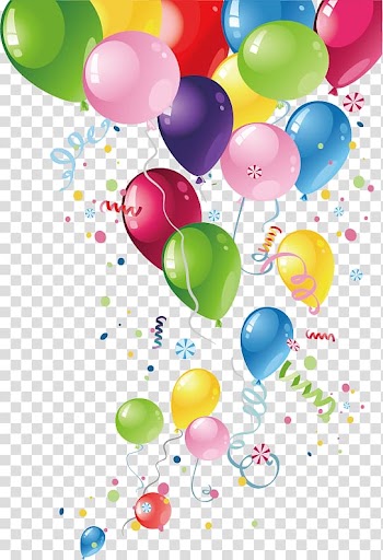 Assorted-color party balloons illustration, Happy Birthday to You Balloon Greeting card, Balloon ribbon element transparent background PNG clipart